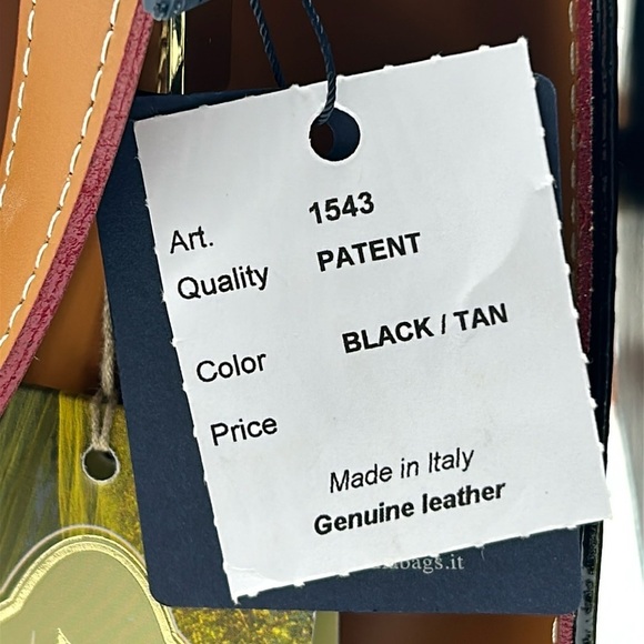 2338- Arcadia Patent Leather Crossbody Bag Made in Italy NWT - Picture 8 of 15